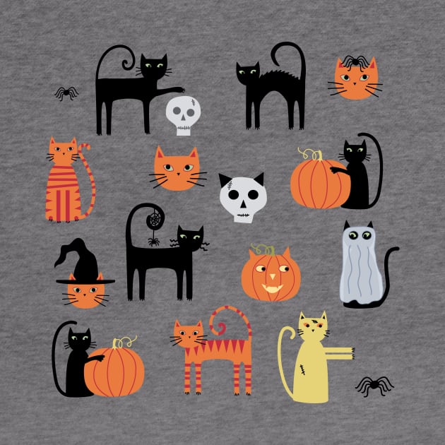 Halloween Cats by NicSquirrell